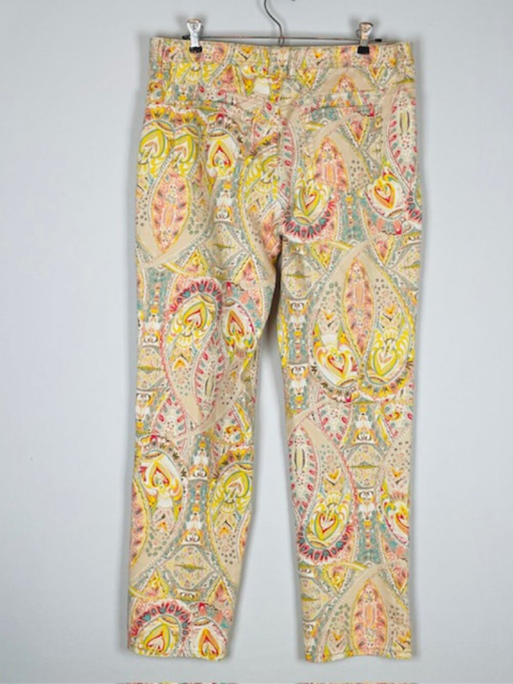 Charter Club Jean Shop High Rise Jeans Sz 14 Stretch Paisley Boho Artsy Indie - Picture 3 of 5